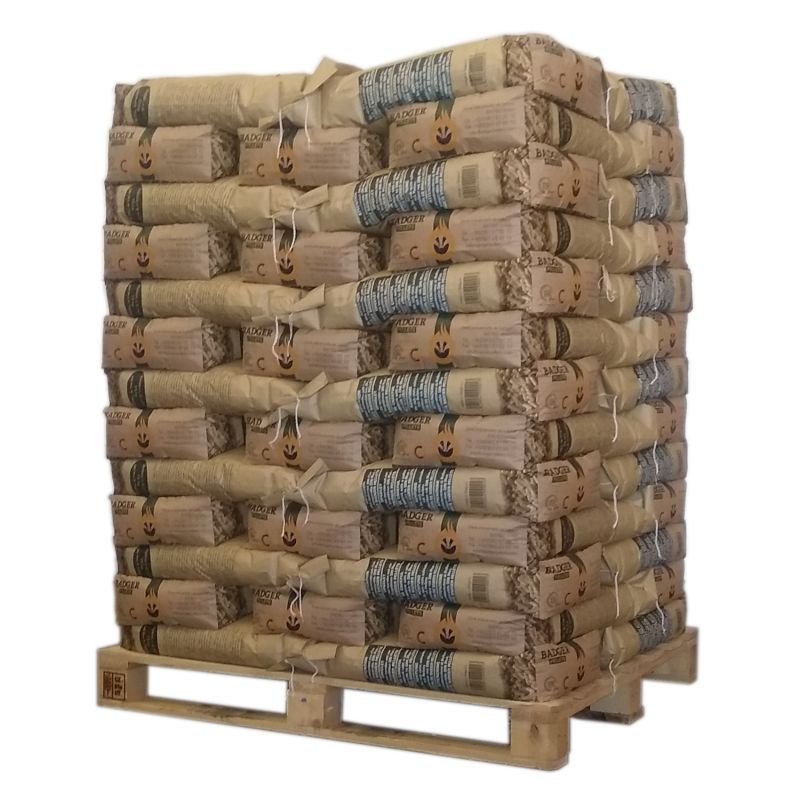 PELLET BADGER – PALETE COM 65 SACOS DE 15 KG